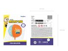Minion fólia léggömb, 75 cm, színes mix