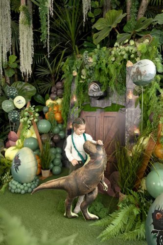 Jurassic World fólia lufi T-Rex, barna, 92x98 cm