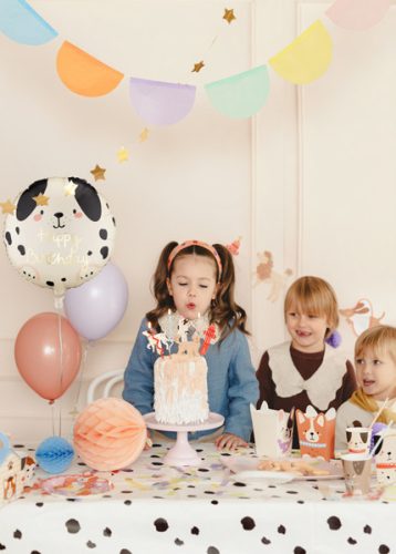 Happy Birthday fólia lufi, kerek, 35x35 cm, vegyes színben