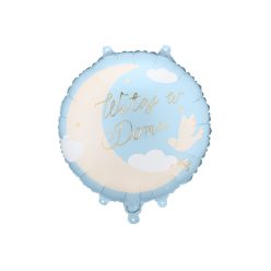 Witaj w domu fólia léggömb kék, 35x35 cm, dekoráció