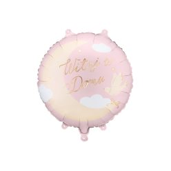 Witaj w Domu fólia lufi, 35x35 cm, világos rózsaszín