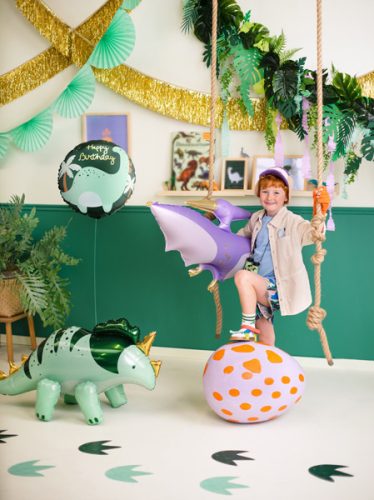 Lufi fólia Disc Brontoszaurusz, 35x35 cm, vegyes színek