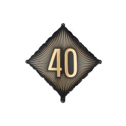 Fekete Arany Feliratos Fólia Lufi 40-es Szám, 46x46 cm