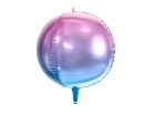Foil Balloon Ombre Ball, lila és kék, 35cm