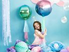 Foil Balloon Ombre Ball, lila és kék, 35cm