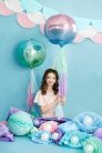 Foil Balloon Ombre Ball, lila és kék, 35cm