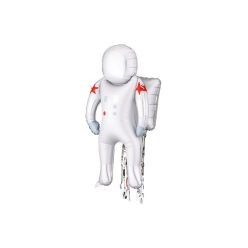 Lufi fólia űrhajós alakú 45x81 cm, ezüst - Decor it!