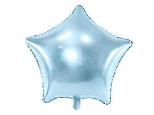 Fóliás Balloon Star, 48cm, égszínkék