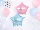 Fóliás Balloon Star, 48cm, égszínkék