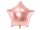 Fóliás Balloon Star, 48cm, rózsaszín arany