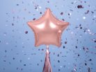 Fóliás Balloon Star, 48cm, rózsaszín arany