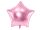 Fóliás Balloon Star, 48cm, világos rózsaszín