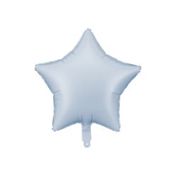 Fóliás Balloon Star, 48cm, ködkék