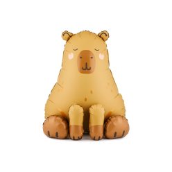 Fólia lufi Capybara, 63x80 cm, sárgás-bézs színű