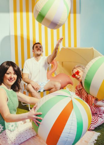 Csíkos mintás fólia lufi, 75 cm, több színben