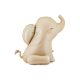 Beige elefánt alakú fólia lufi, 84x90 cm ülő pozíció