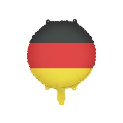 Német zászlós fólia lufi, 35 cm, Helium kompatibilis