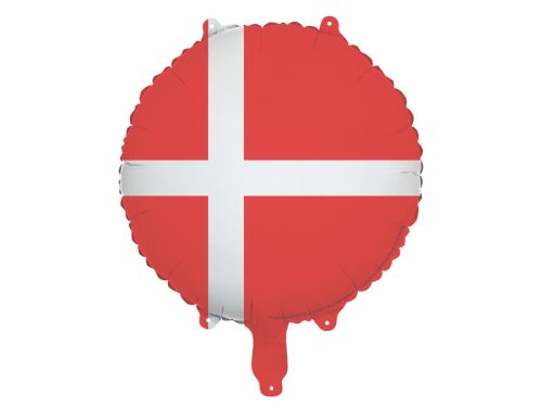 Dán zászló fólia lufi 35 cm - dekoratív party dísz