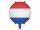 Holland zászló fólia léggömb, 35 cm, levegő- és héliumhoz