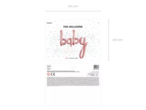 Fólia Lufi Baba, rózsa arany, 73,5x75,5cm