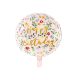 Foil balloon Happy Birthday, 45cm, light pink