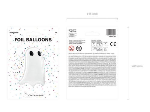 Ghost fólia lufi, 48x68cm