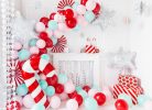 Foil balloon Candy cane, 50x82cm, red