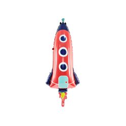 Foil balloon Rocket, 44x115cm, mix