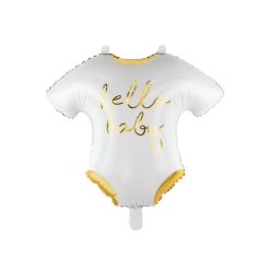 Fólia lufi Baby romper - Hello Baby, 51x45cm, fehér