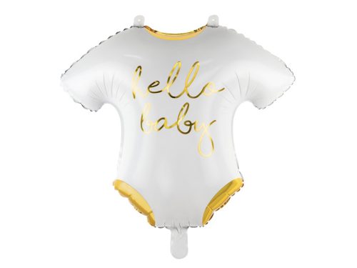 Fólia lufi Baby romper - Hello Baby, 51x45cm, fehér