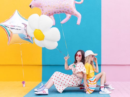 Daisy fólia lufi, 97x103 cm, mix