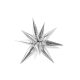 Fólia lufi Star 3D, 70cm, ezüst