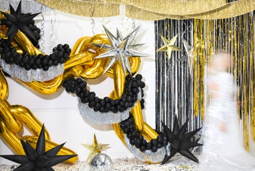 Fólia lufi Star 3D, 70cm, ezüst