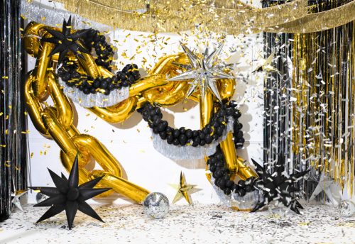 Fólia lufi Star 3D, 70cm, ezüst