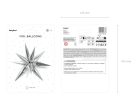 Fólia lufi Star 3D, 70cm, ezüst