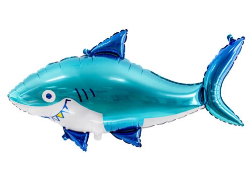 Fóliás léggömb Shark, 102x62 cm, mix