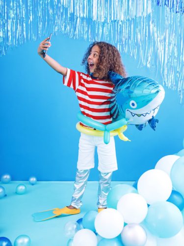 Fólia léggömb Shark, 102x62 cm, mix
