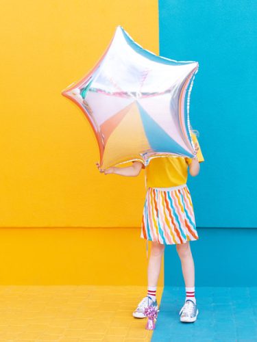 Fólia lufi Star, 70cm, ezüst