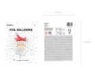 Foil balloon Santa, mix, 50x70 cm