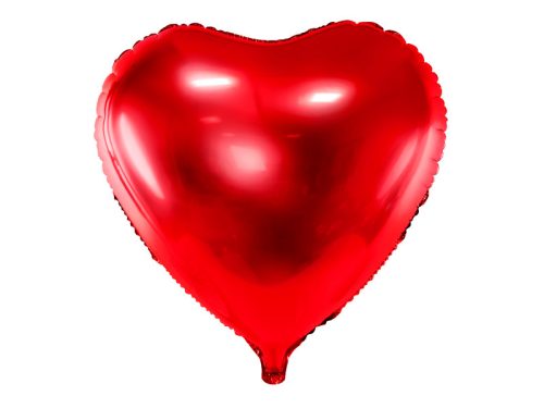 Foil Balloon Heart, 45cm, red