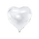 Foil Balloon Heart, 45cm, white