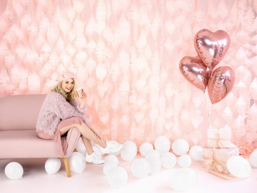 Foil Balloon Heart, 45cm, rose gold