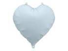 Foil Balloon Heart, 45cm, misty blue