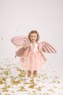 Foil Balloon Butterfly Wings, Matte Pink, 102 x 50 cm