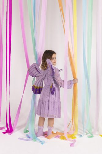 Foil Balloon Butterfly Wings, Matte Purple, 102 x 50 cm