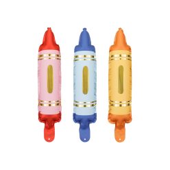 Foil balloons for garlands Crayons, set, 7x30 cm