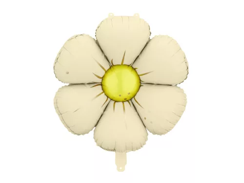 Fólia lufi százszorszép füzérekhez, 65 cm átmérőjű, krémszínű (1 pkt / 4 db)