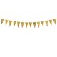 Arany tükörfényes girland zászlókkal 2,15 m – DIY dekoráció