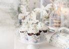 Cuppcake csomagolás Virágok, 5x7,5x6,5cm, mix (1 pkt / 6 db.)