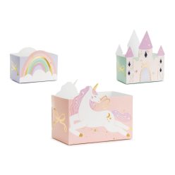 Castle and Unicorns snack boxes, mix (1 pkt / 6 pc.)